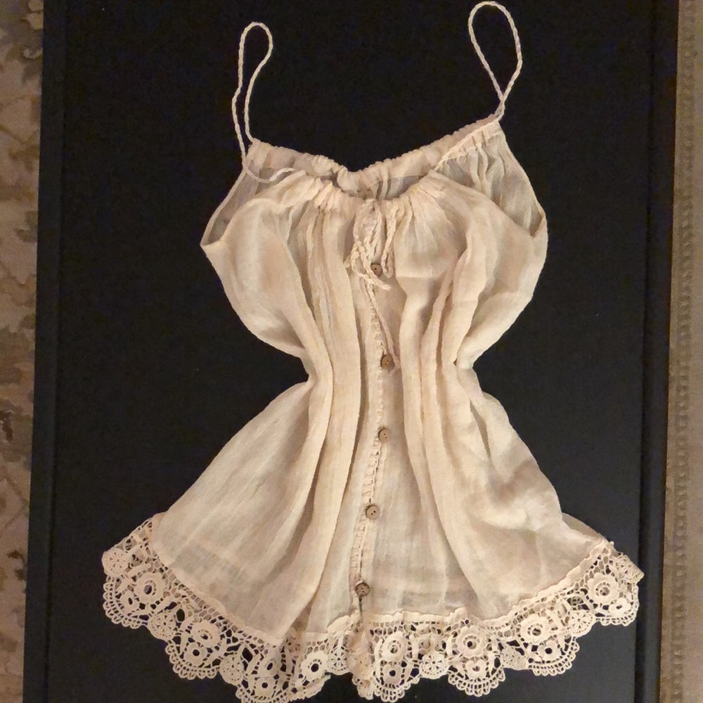NWOT, Spaghetti Straps Camisole, Eco-friendly, hand-made
